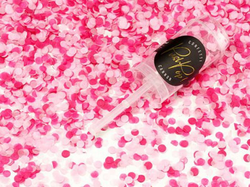 Konfettibomb - Push pop - Rosa