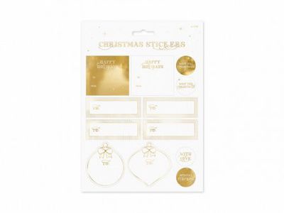 Juletikett - Christmas - Guld