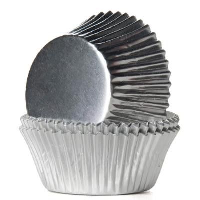 Muffinsformar - Metallic - Silver
