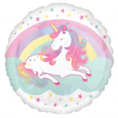 Folieballong - Unicorn Enchanted - Rund