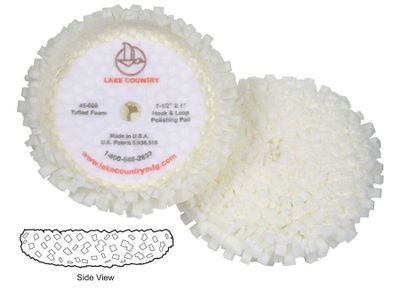 White Tufted Foam Polishing Pad 7,5"