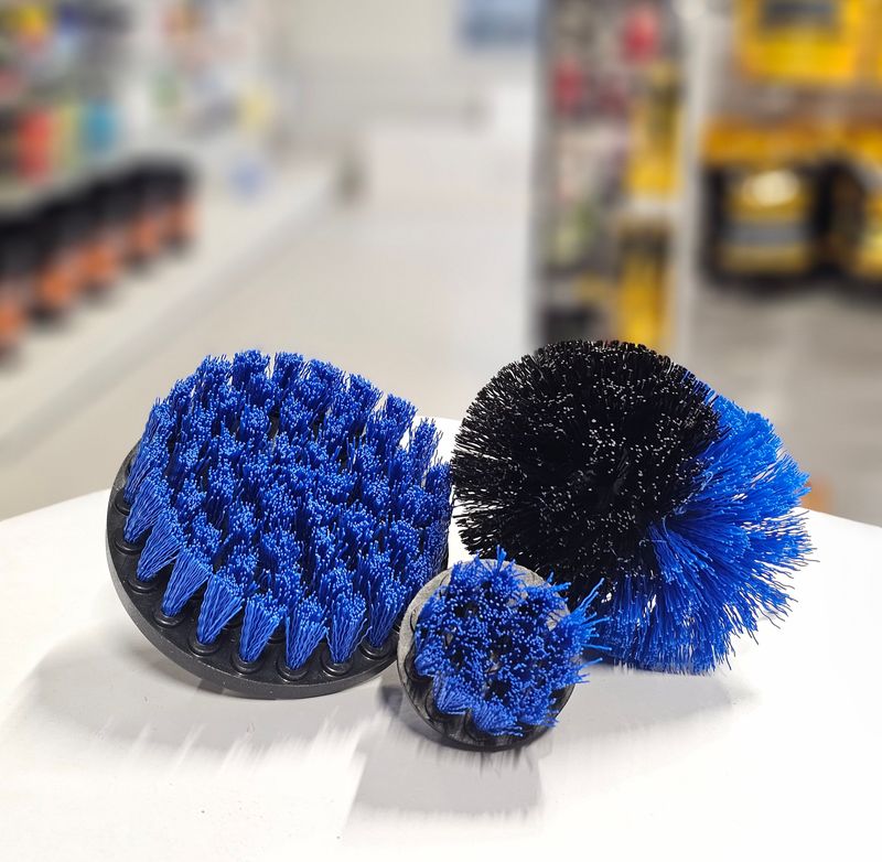 Drill Brush Set 3-p Blue Medium