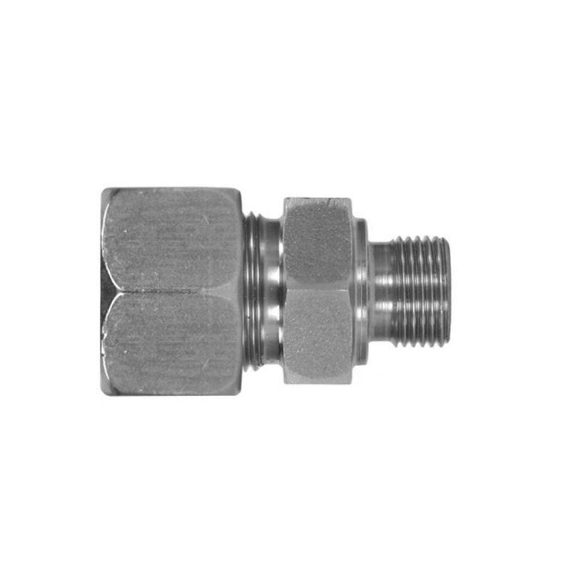 Skruvkoppling Rör 15mm Ände 3/8" M SS