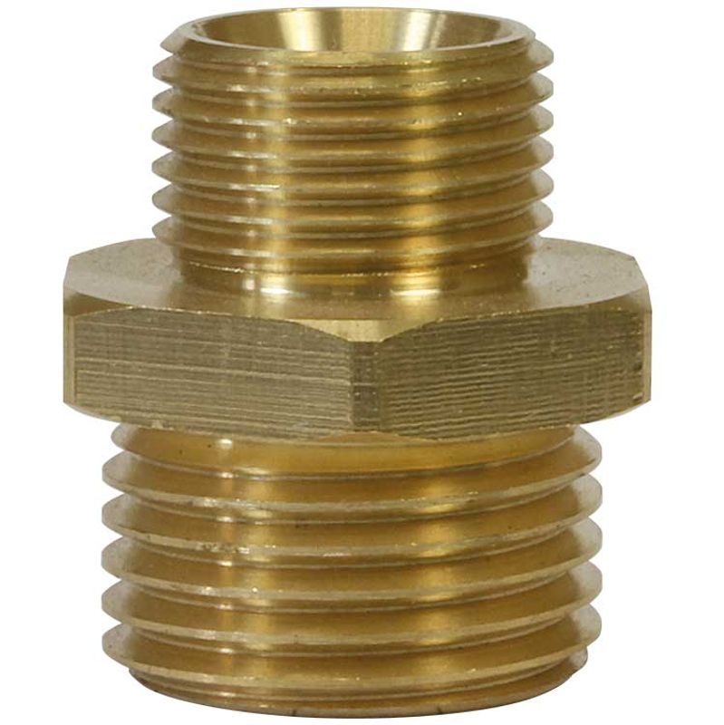 Dubbelnippel UG 3/8"- UG 1/2" 400bar