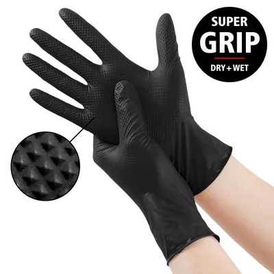Nitrile Diamond Glove Black XL 50 pcs