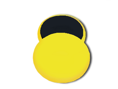 Polerrondell Top Tool V8, 135mm Gul