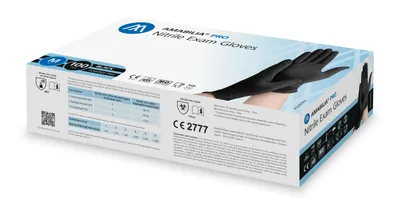 Nitrile Exam Glove Black M 100 pcs