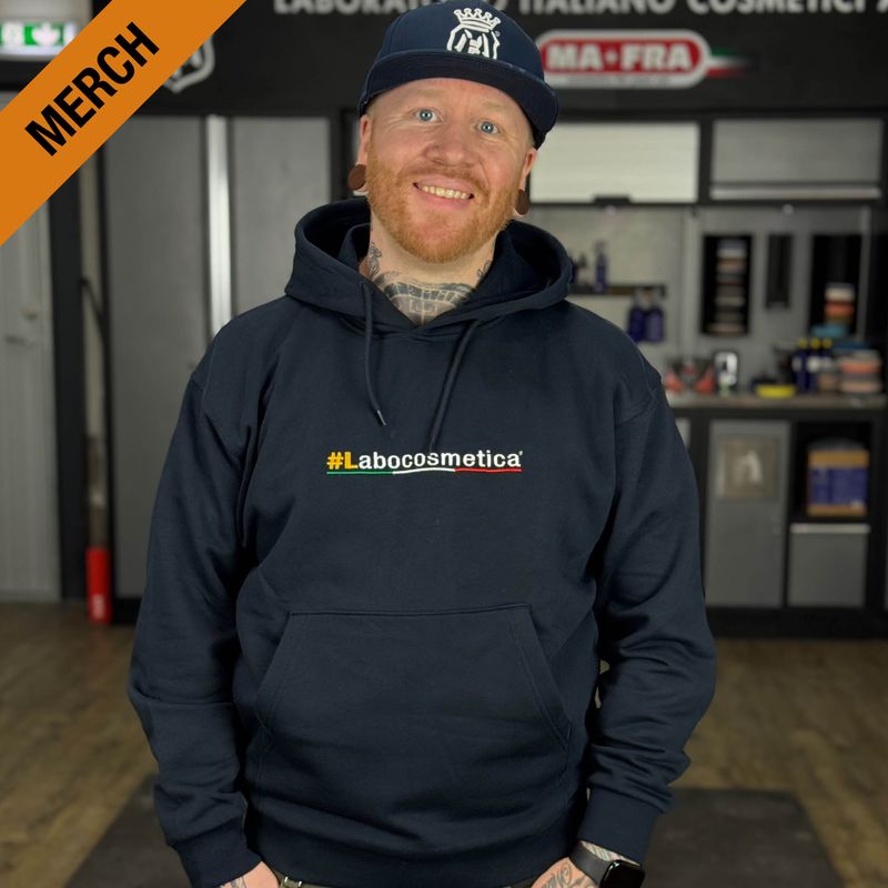 Hoodie Marin med brodyr Labo - Medium