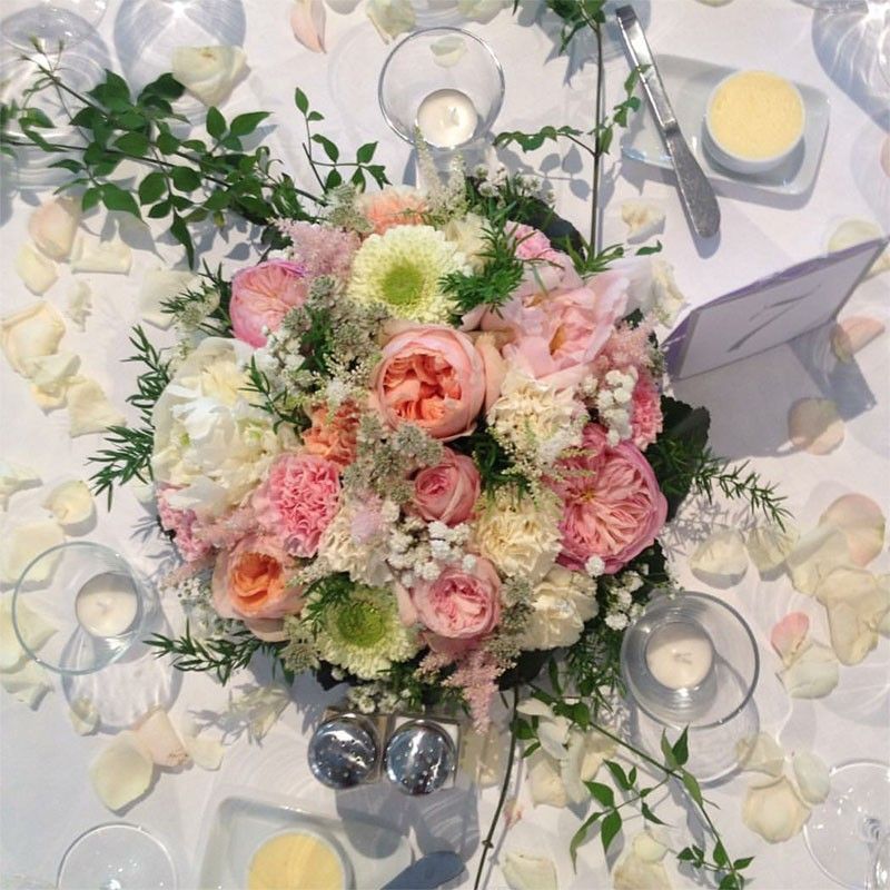 Floristens bordsdekorationer