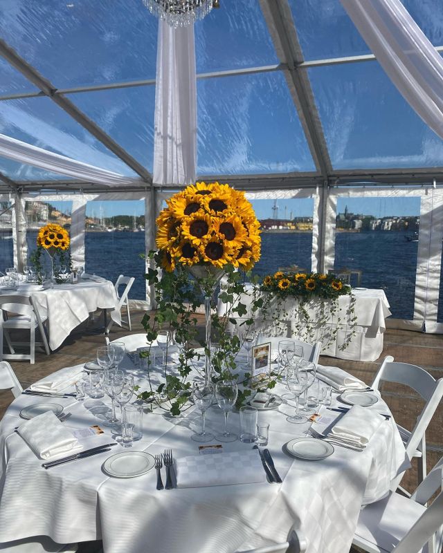 Floristens bordsdekorationer