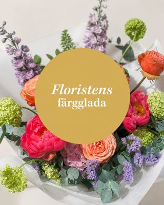 Floristens färgglada bukett