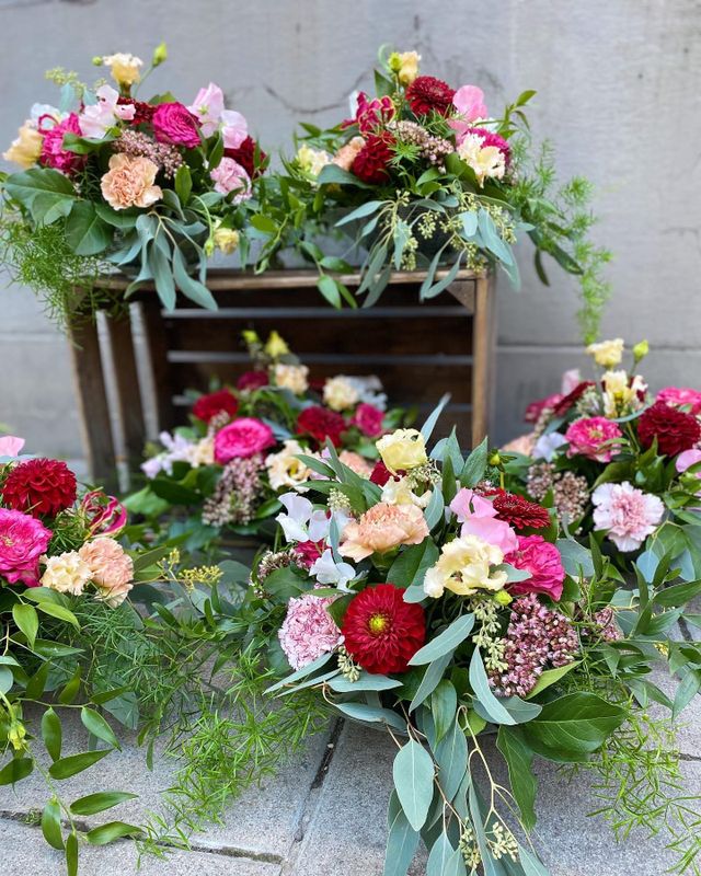 Floristens bordsdekorationer