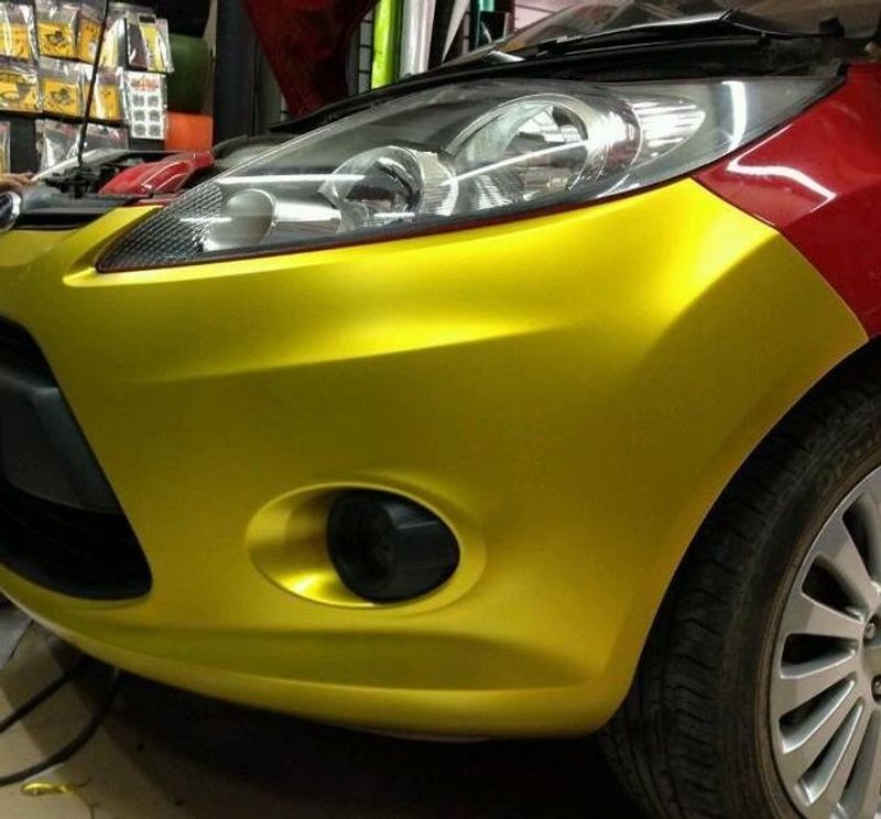 VN WRAP - MATTE LEMON YELLOW METALLIC VINYL