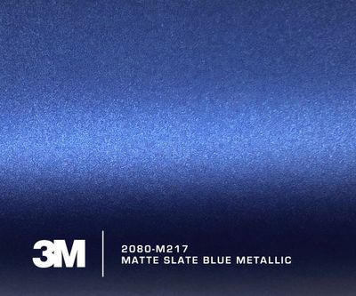 3M 2080-M217 Matte Slate Blue Metallic Vinyl