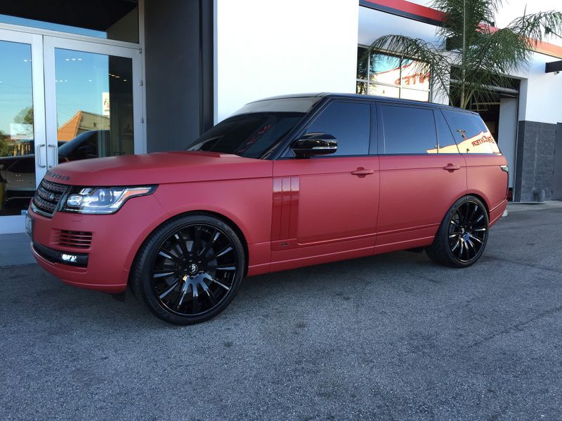 Avery Matte Metallic Garnet Red