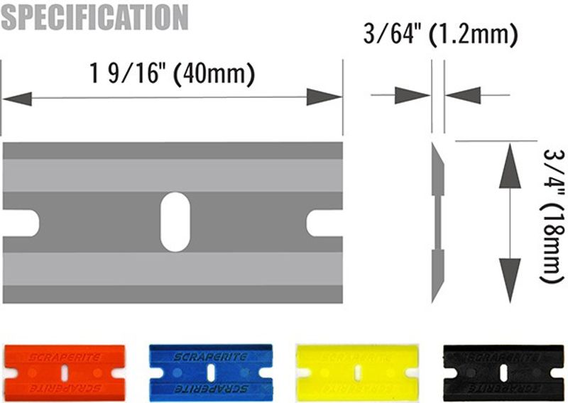 Plast rakblad 100-pack