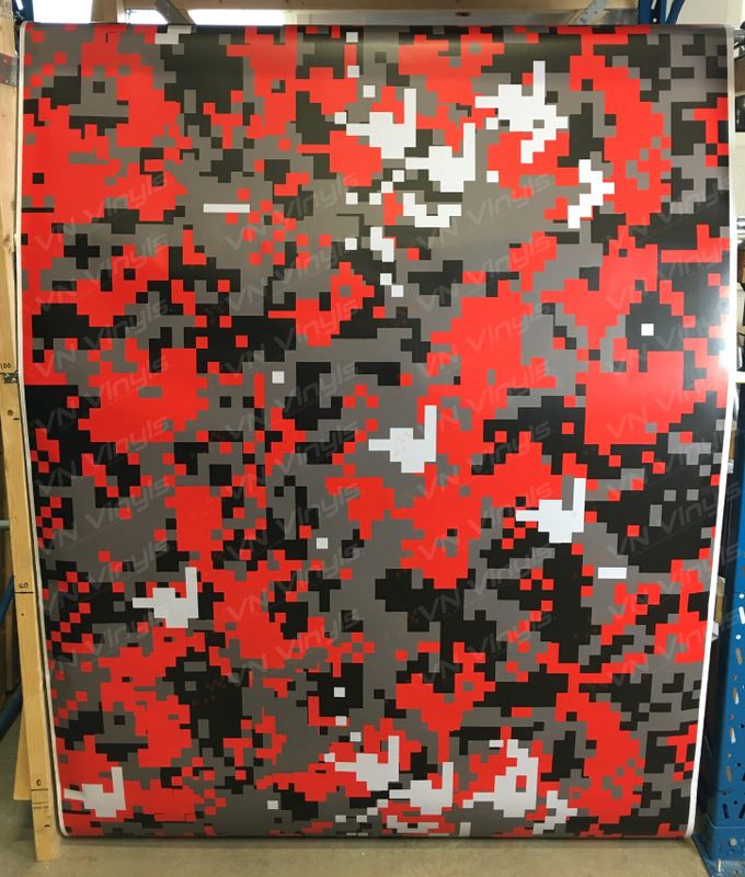 VN WRAP - RÖD DIGITAL CAMO VINYL