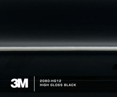 3M 2080-HG12 High Gloss Black Vinyl