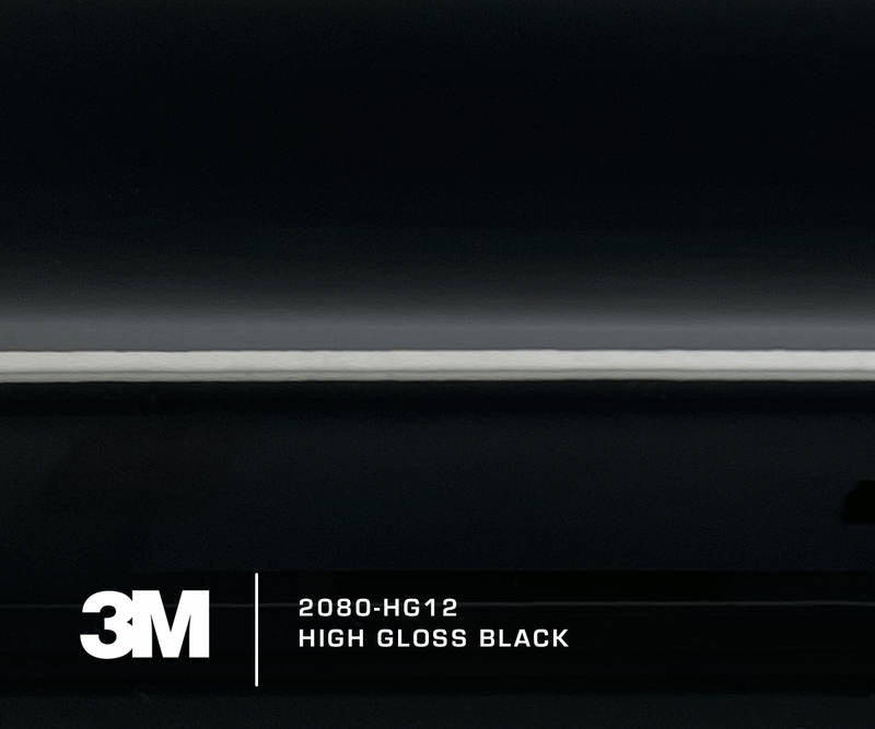 3M 2080-HG12 High Gloss Black Vinyl