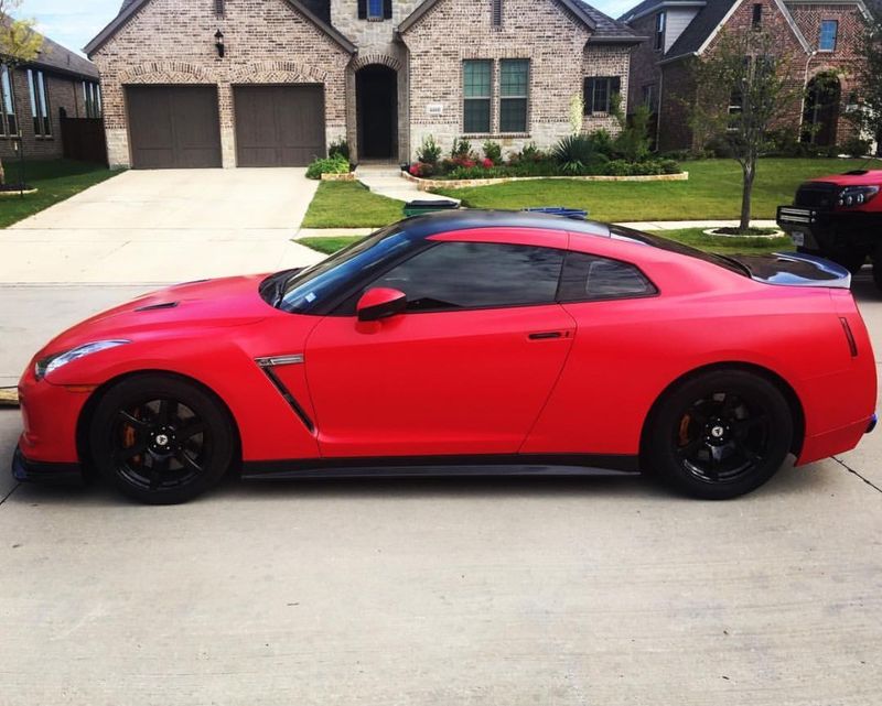 Avery Satin Carmine Red
