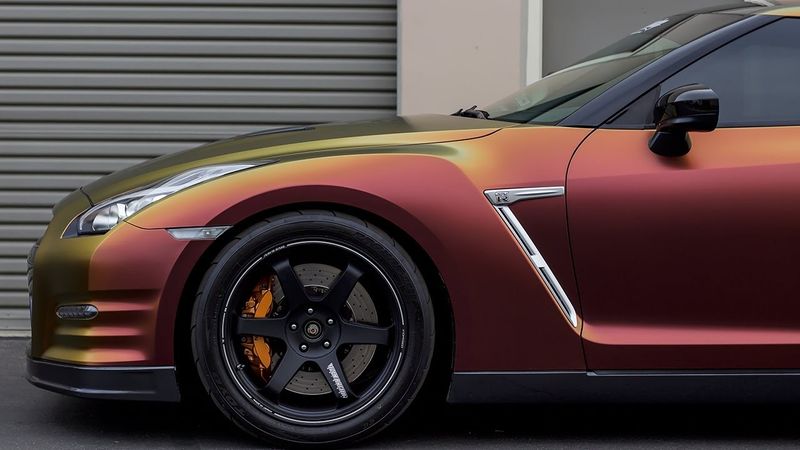 Avery Satin Rising Sun Red & Gold