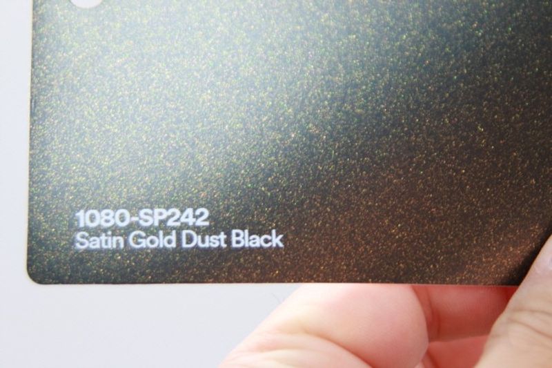 3M 2080-SP242 Satin Gold Dust Black Vinyl