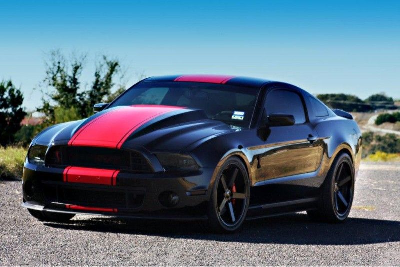 Mörkröd Stripes - Premium