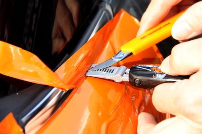 WrapSlipCut Clipper - Knivguide för foliering