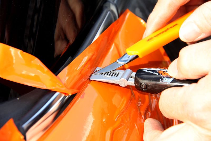 WrapSlipCut Clipper - Knivguide för foliering