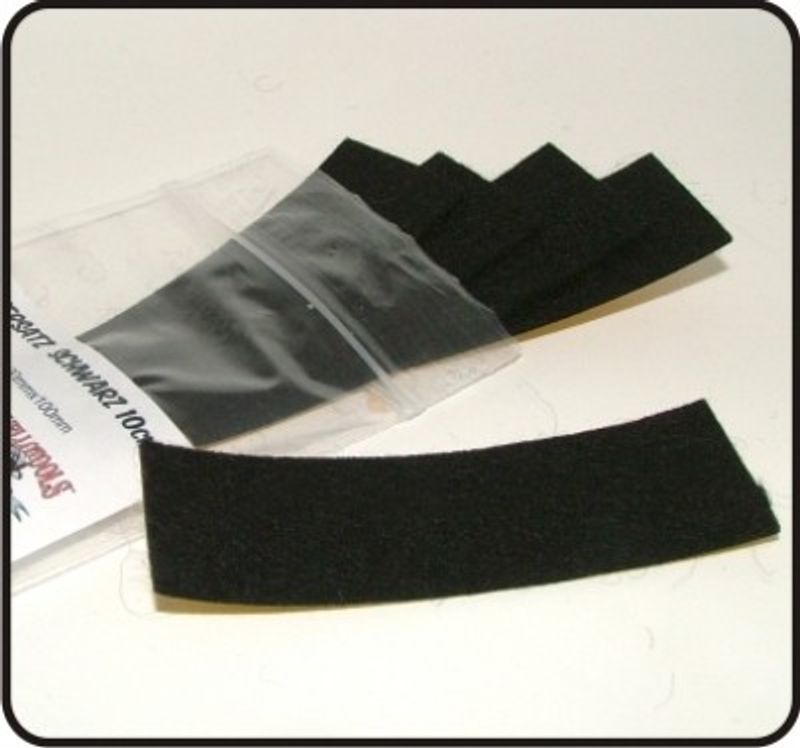Skrapfilt svart 10cm 5-pack