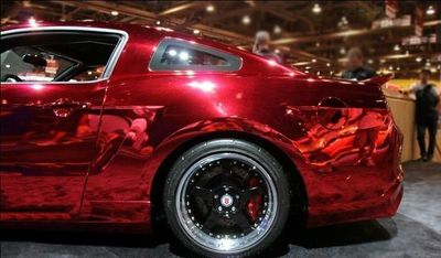 VN WRAP - RÖD KROM VINYL