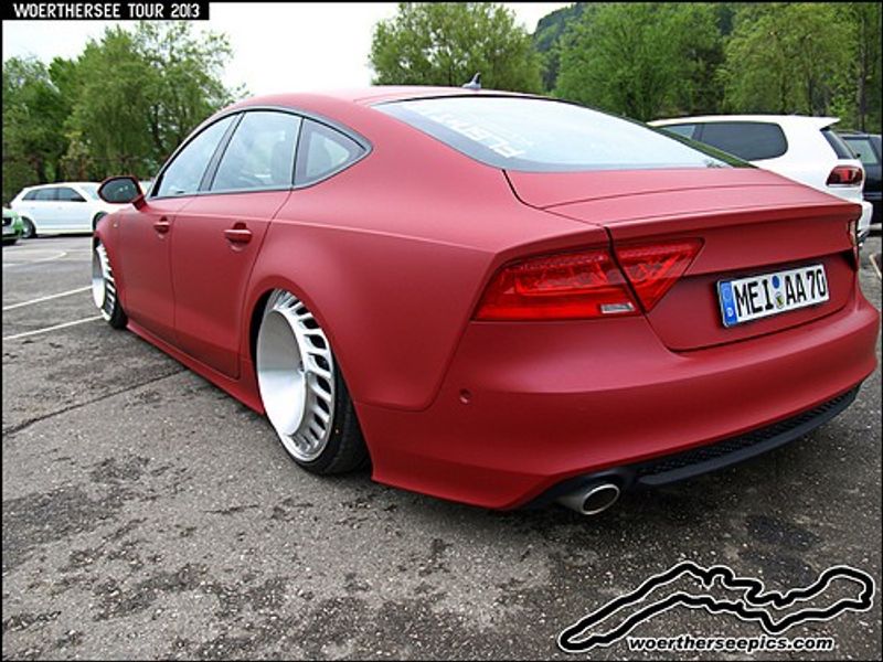 Avery Matte Metallic Garnet Red