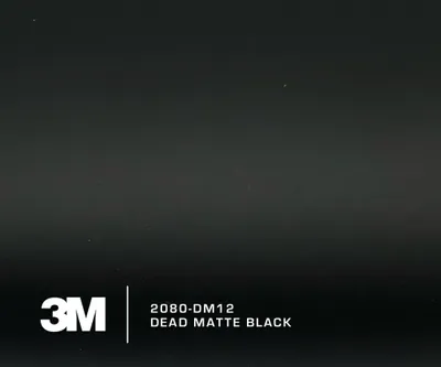 3M 2080-DM12 Dead Matte Black Vinyl
