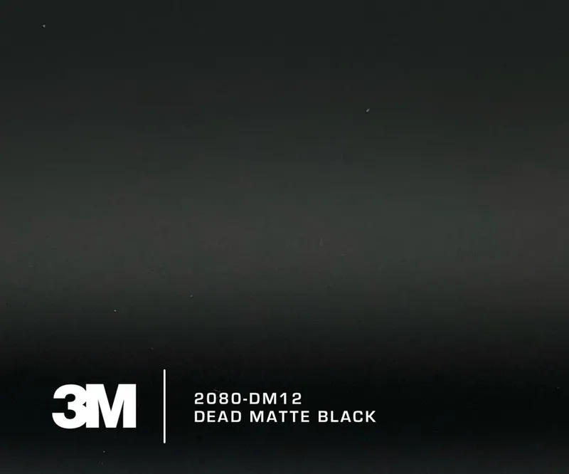 3M 2080-DM12 Dead Matte Black Vinyl