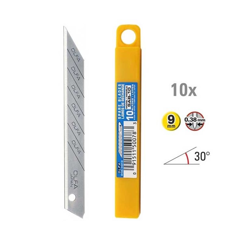 OLFA 30° Knivblad SAB-10 10-pack