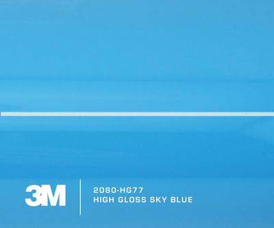 3M 2080-HG77 High Gloss Sky Blue Vinyl