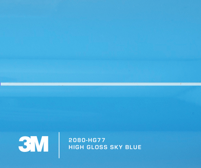 3M 2080-HG77 High Gloss Sky Blue Vinyl