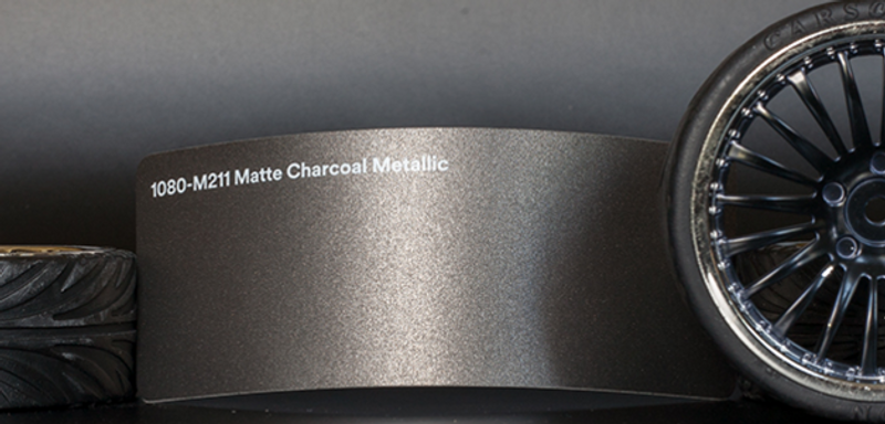 3M 2080-M211 Metallic Matte Charcoal Vinyl