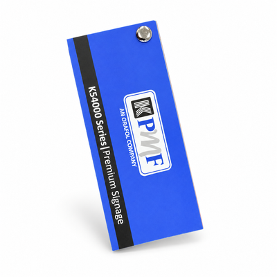 Blå KPMF K54000-provbok med metallfäste-2
