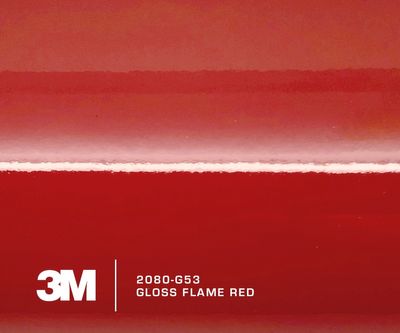 3M 2080-G53 Gloss Flame Red Vinyl