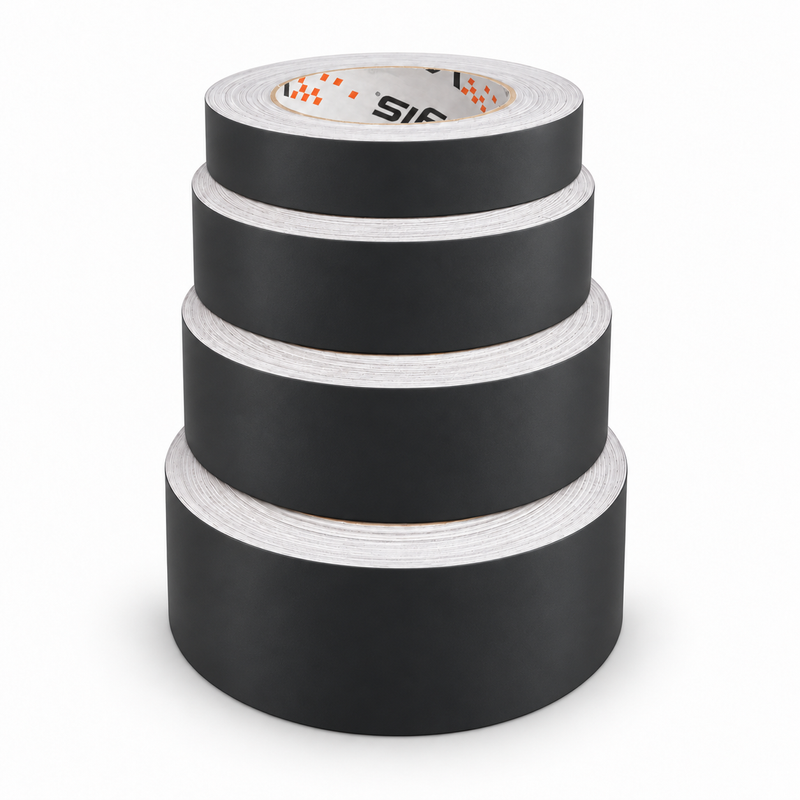 Matt Svart Stripes - Premium