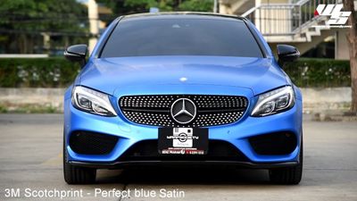3M 2080-S347 Satin Metallic Perfect Blue Vinyl