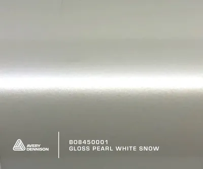 Avery Gloss Pearl White Snow
