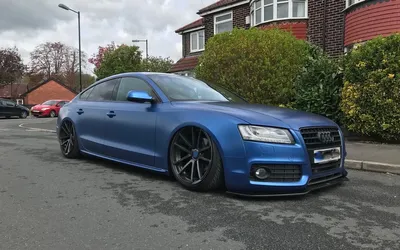 Avery Satin Metallic Dark Blue
