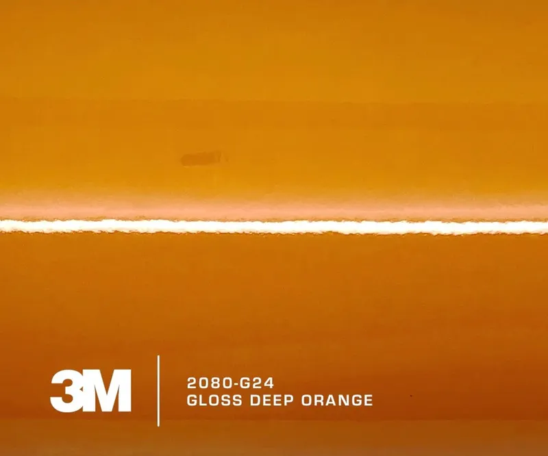 3M 2080-G24 Gloss Deep Orange Vinyl