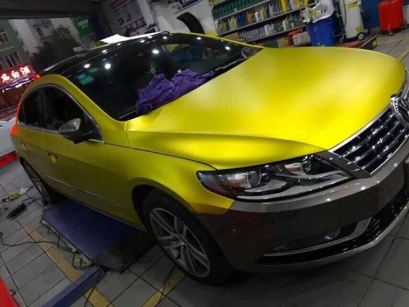 VN WRAP - MATTE LEMON YELLOW METALLIC VINYL