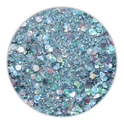 Glitter Blue Daisy