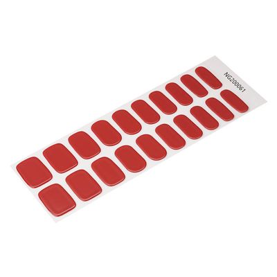 Nail wraps Classic red