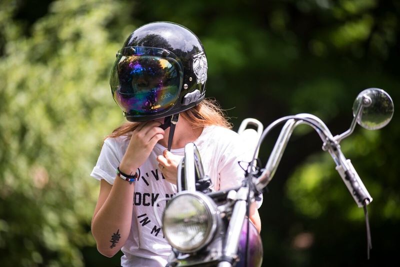 Visir Biltwell Bubble regnbåge spegel