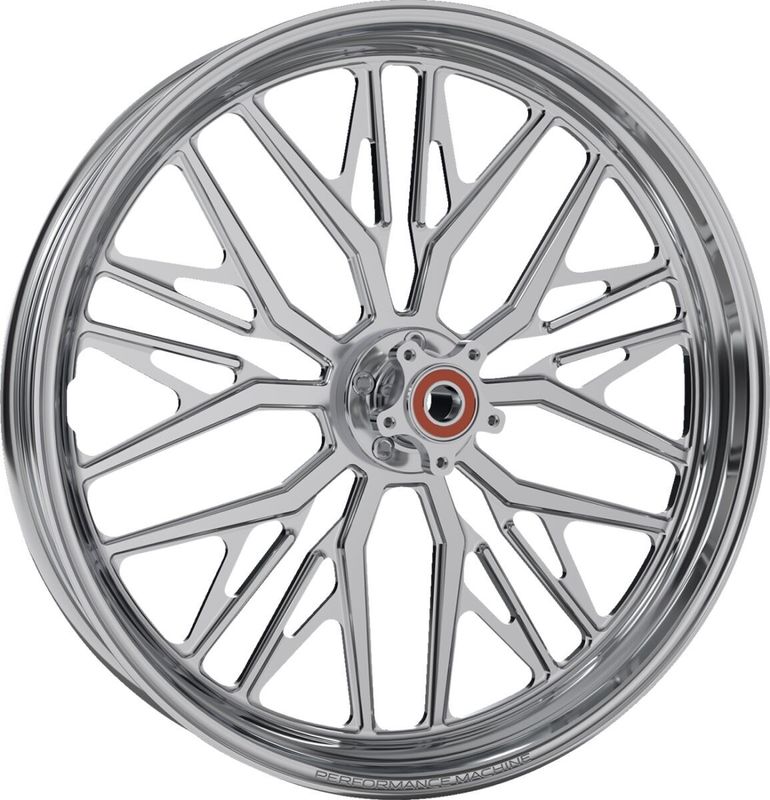 Framhjul Performance Machine Nivis Disc/without dubbel Touring 08-23, Trike 14-21 krom